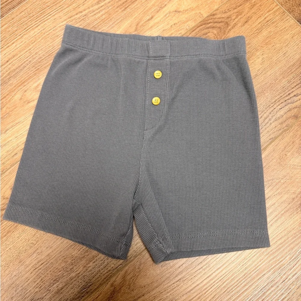 Little & Co. Kids Striped and Solid Shorts Set -‎ Gray and Red 3T